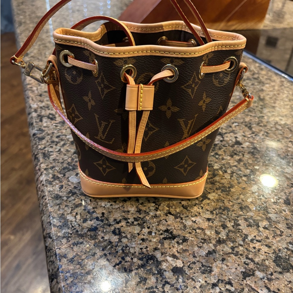 Louis Vuitton Monogram Mini Nano Noe in Brown and Tan